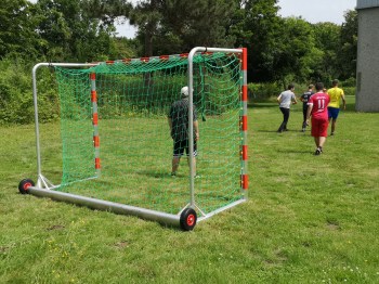  Safety-Handballtor 3 x 2 m, Tortiefe 1,25m, vollverschweißt, freistehend, zur Sandbefüllung FTHH201047 ITOBA-Sport.Shop